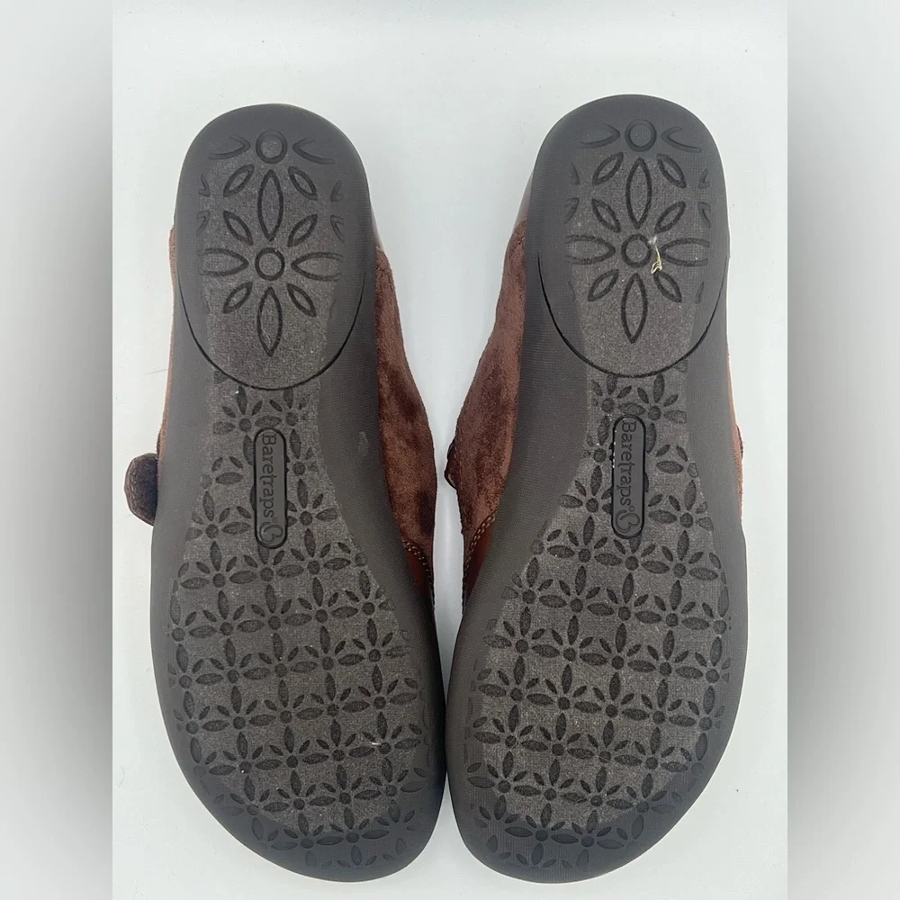 BareTraps women’s Auburn brown Nafila Strappy Mary Jane Ballet Flats size 10